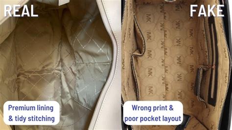 how to spot a michael kors fake|real michael kors bag inside.